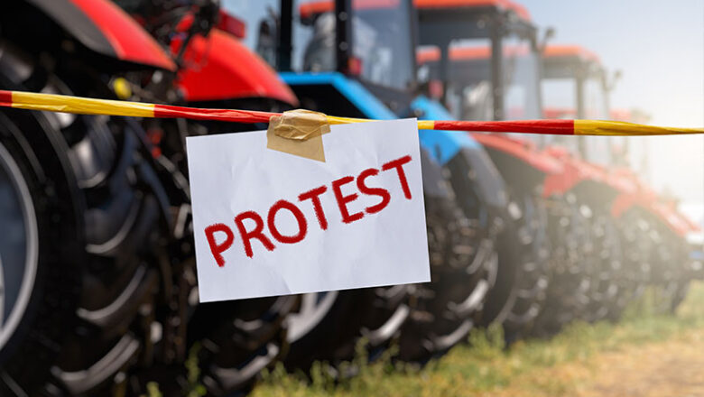 Erneute Protestaktion der Landwirtinnen und Landwirte