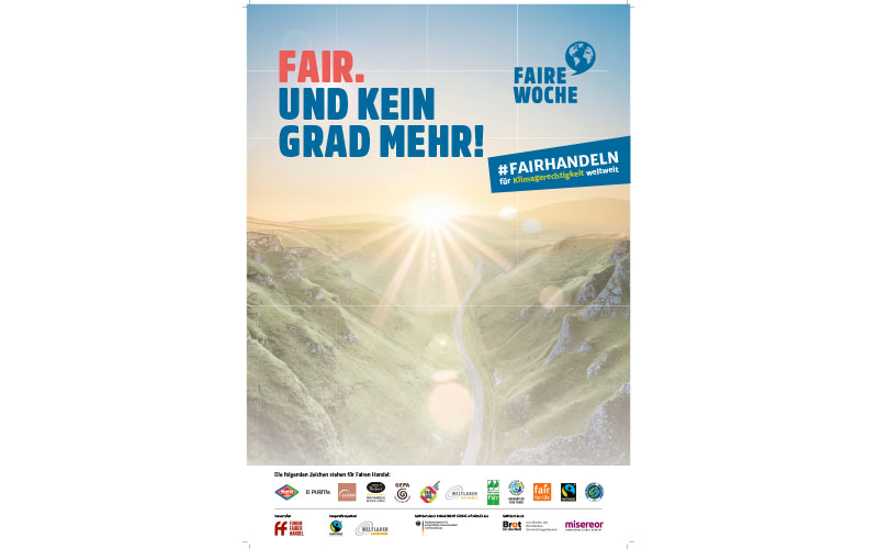 Fair ! Und kein Grad mehr - Die Faire Woche 2024 steht ganz im Zeichen von Klimagerechtigkeit und des Engagements junger Menschen.