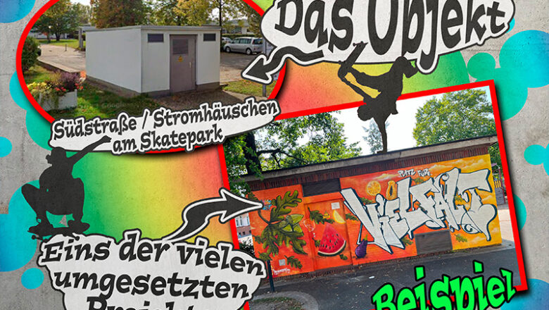 Graffitiprojekt am Skatepark