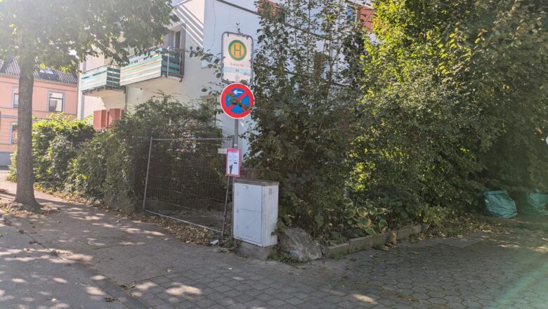 Umgestaltung der Bushaltestellen in der Humboldtstraße