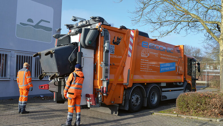 Elektrisches Müllfahrzeug im Praxistest