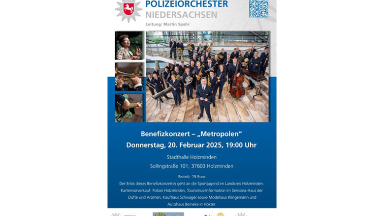 Benefizkonzert des Polizeiorchesters in der Stadthalle Holzminden