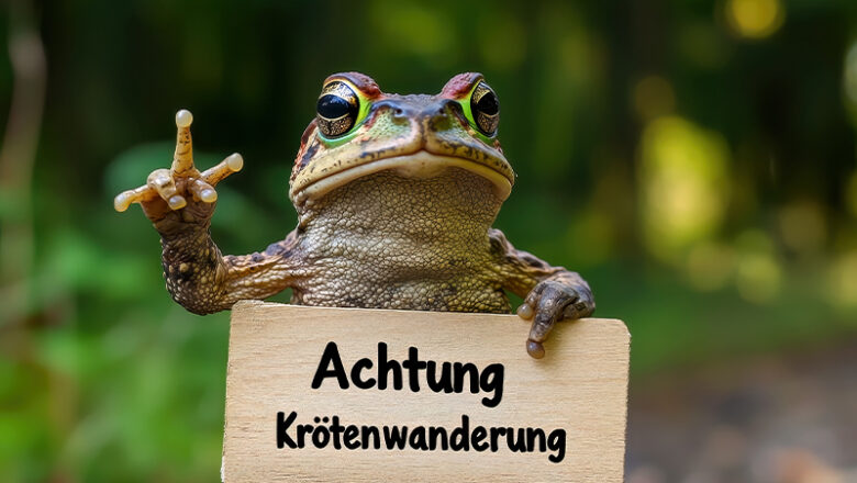 Beginn der Wanderzeit für Amphibien
