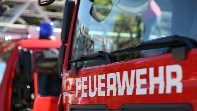 Tankzug gerät in Brand
